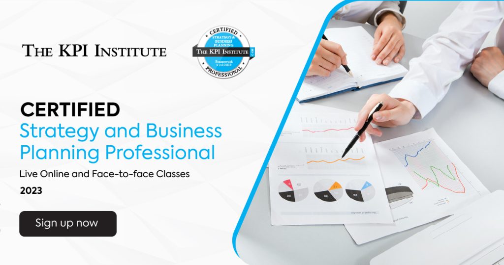 certified strategy and business planning professional kpi
